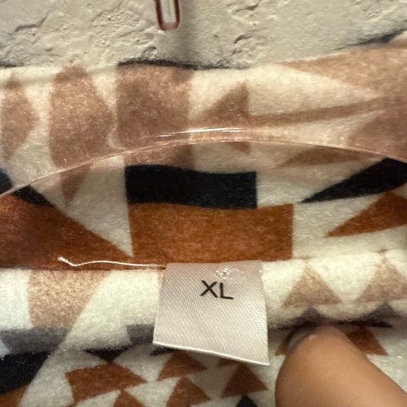 South West Aztec  Faux Wool  Pea Coat Size XL - Picture 3 of 9